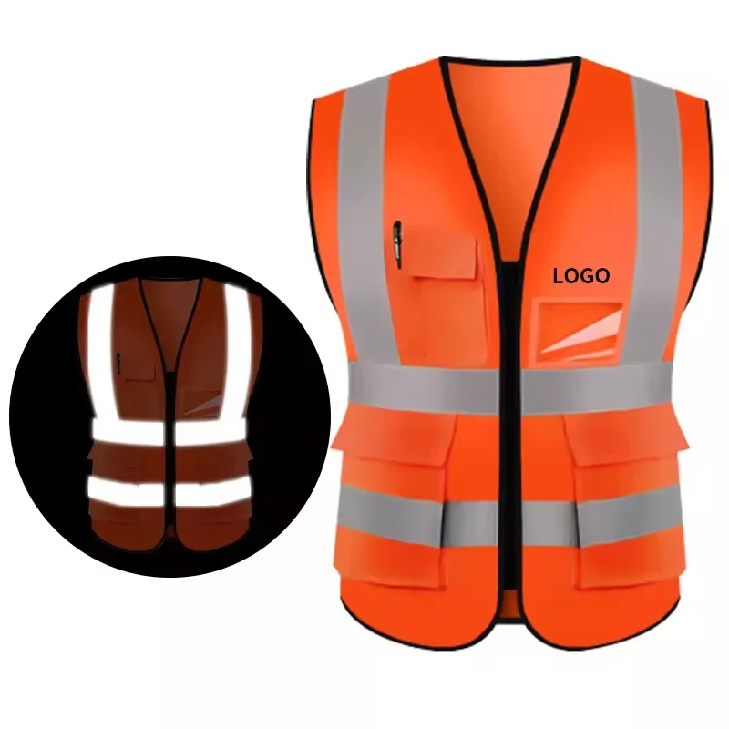customize High Visibility Safety Vest Car reflective Vest  Breakdown Vest for Car Bike Washable safety Clothing