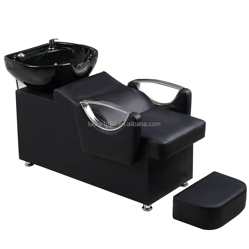 Professional Beauty Hair Salon Furniture Hair Washing Massage Bed Curved Shampoo Chair