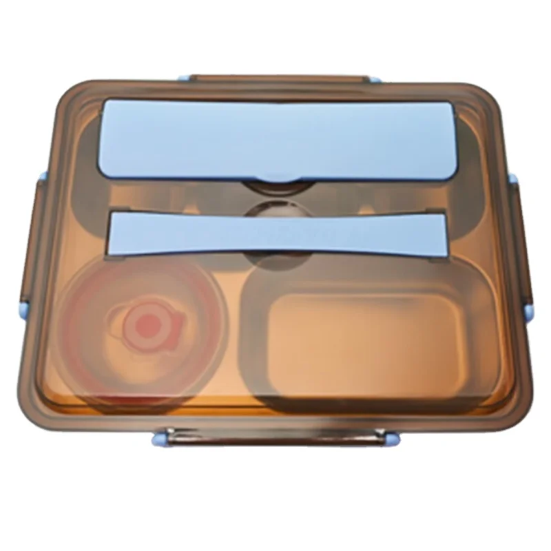 Food grade material Stainless Steel 304 leakproof compartment food container Lunch Box wholesale for students and office worker