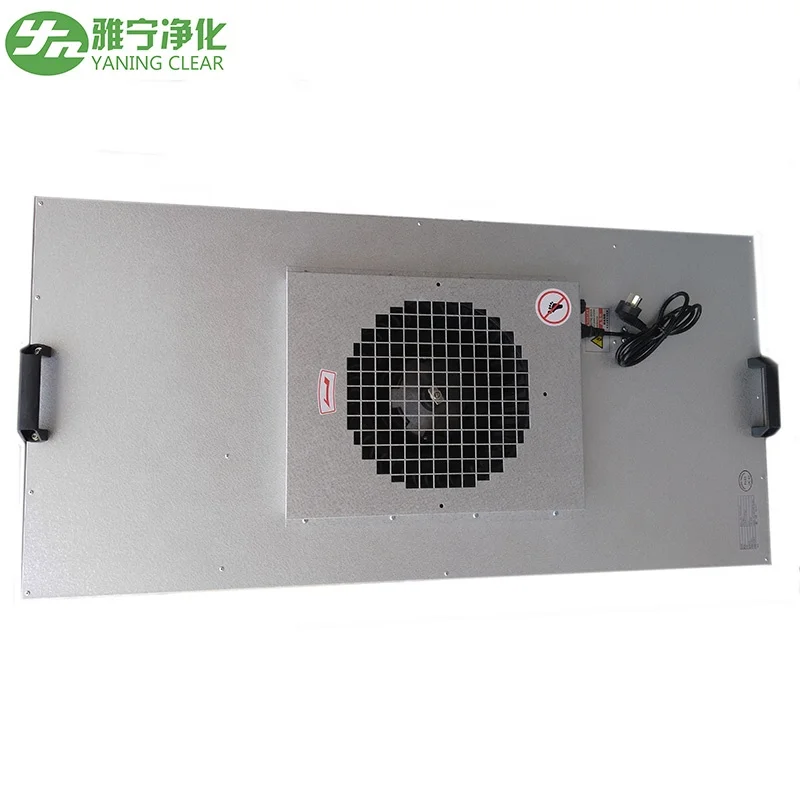 YANING High Efficiency FFU Fan Filter Unit Laminar Air Flow Clean Room Ceiling HEPA for Mushroom Cultivation & Laboratory Use