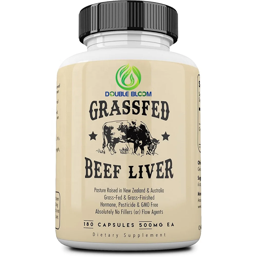 Grass Fed Beef Liver Capsules Supports Energy Production Cleansing, Digestion Immunity and Full Body Wellness