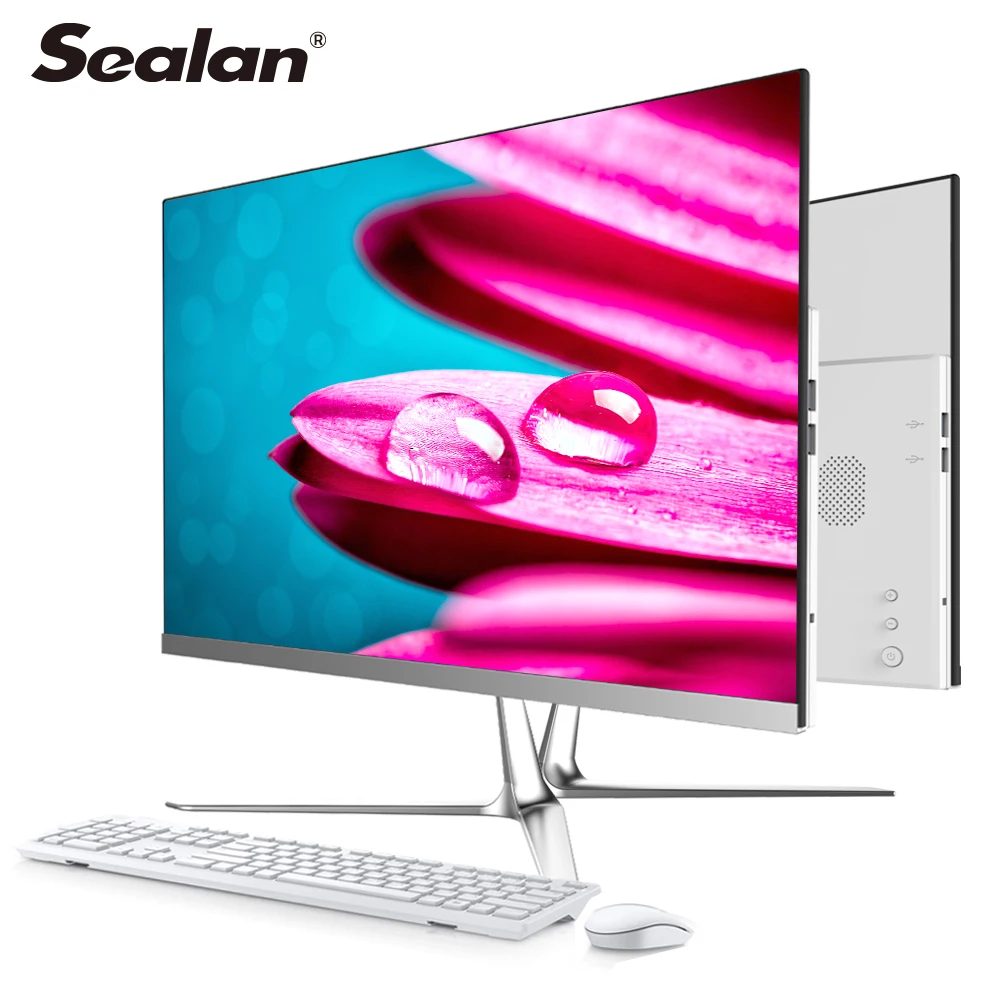 
SEALAN all in one 23.8 inch ips hd screen desktop computer core i5-10400F processor 16G RAM 480GB SSD aio pc 