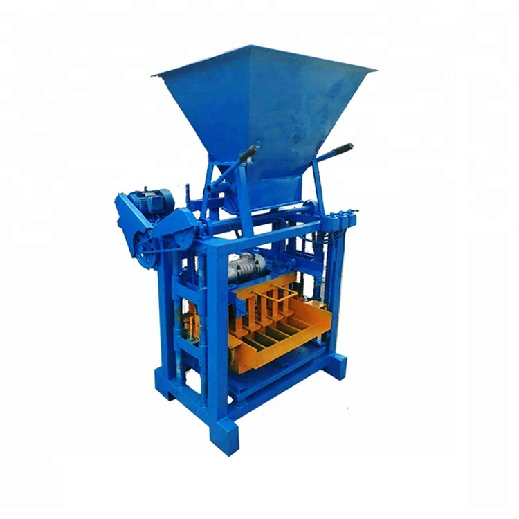 Manual small hollow concrete pastille wc earth block brick making machine