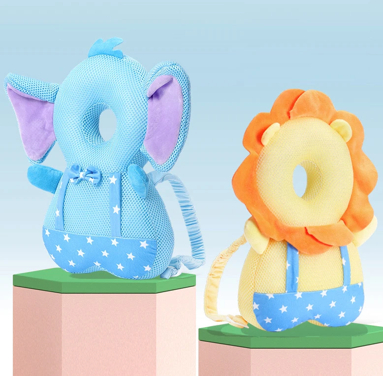 Unisex Animals Shape Soft Kids Walking Head Protect Pillows for Kids