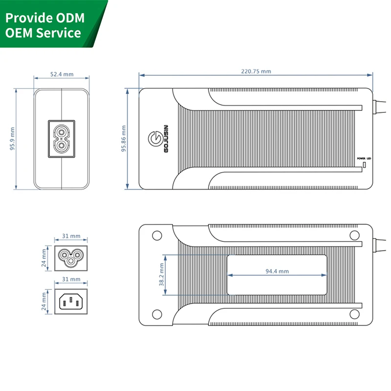 CE KC SAA certified high quality 67.2v 4a Li-ion Battery Charger For 16s 60V E-bike Electronic Scooter