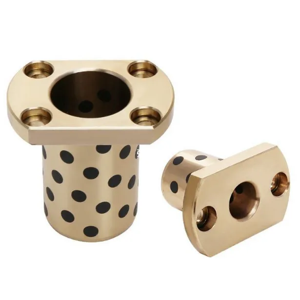 High Precision Cnc Graphite Plugged Bearings Self-lubricating Graphite Bronze Sleeve Bushing