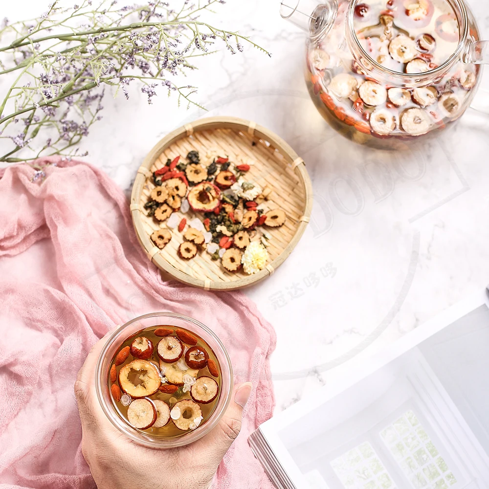 
Chinese selected flavored tea medlar red date for health ginseng and wolfberry scented tea with various flavors tea wholesalers 