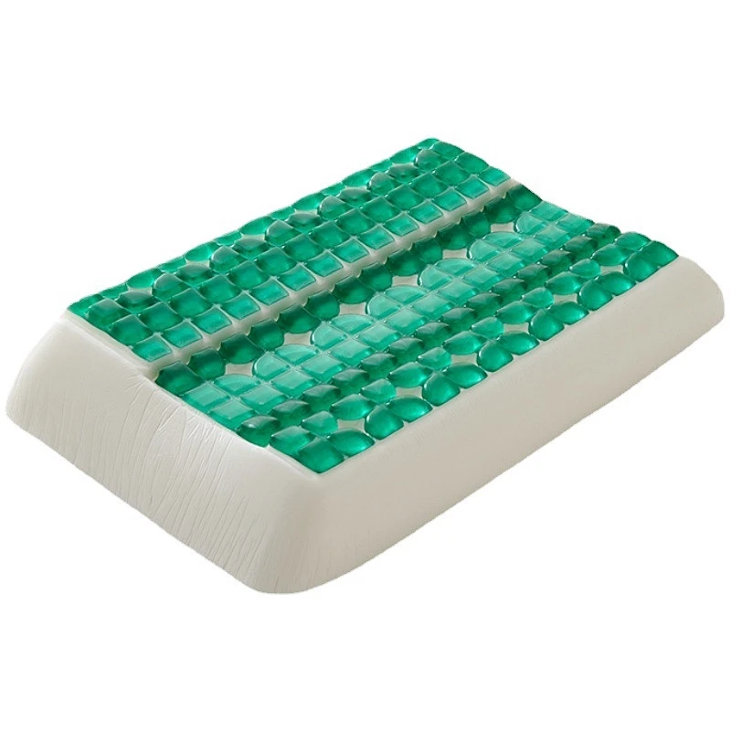 Wholesale Memory Foam Gel Pillow Cooling Tencel Cover Wave Shape Pillow for Home Hotel