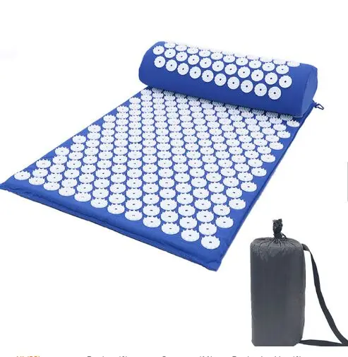 Горячее предложение акупунктурный массаж спины всего тела расслабляющие коврики для облегчения боли в спине с подушкой