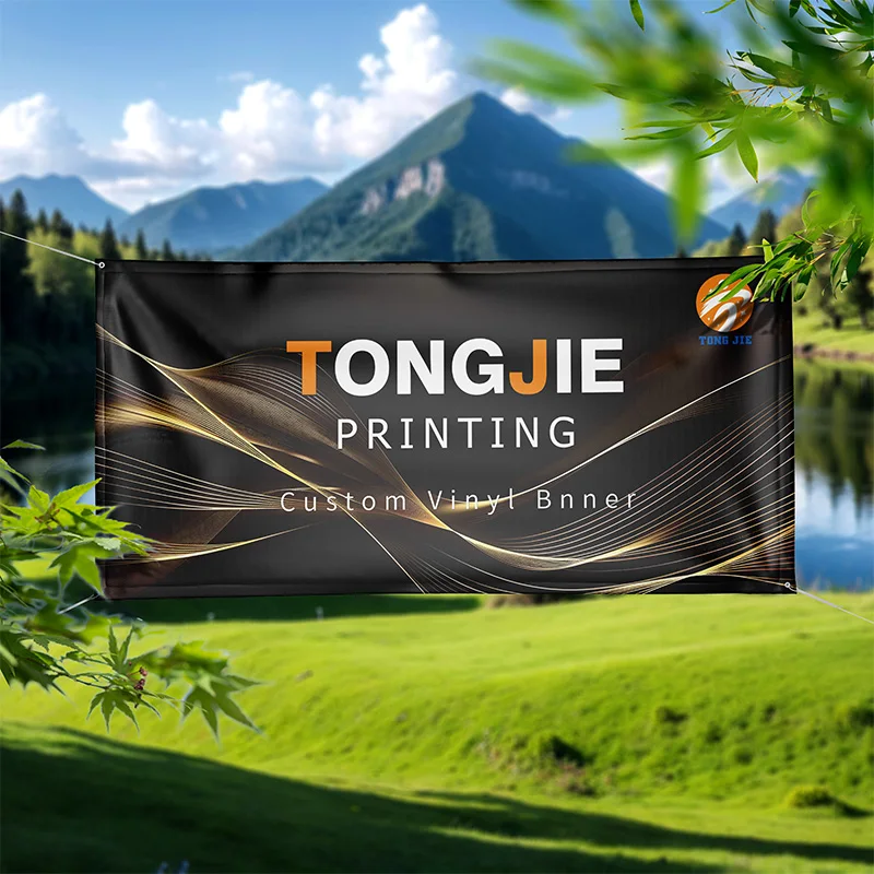 Large Hanging Vinyl Banner Custom Logo Printing Advertising Hanging Banner Outdoor Big Banner