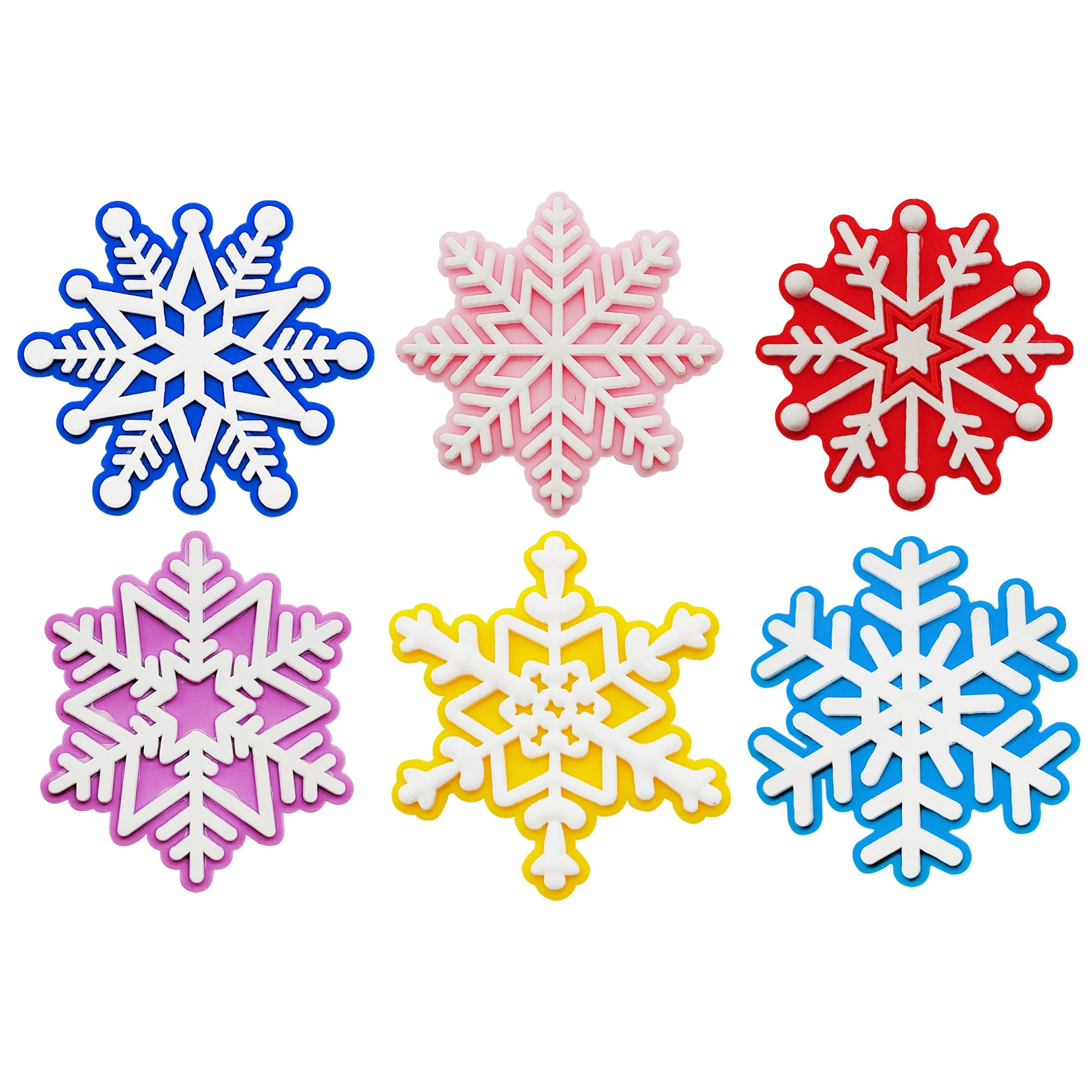 all style in stock wholesale Factory direct sales 2024 New Arrival PVC Custom Clog snowflake shoes Charms pvc shoes decoration