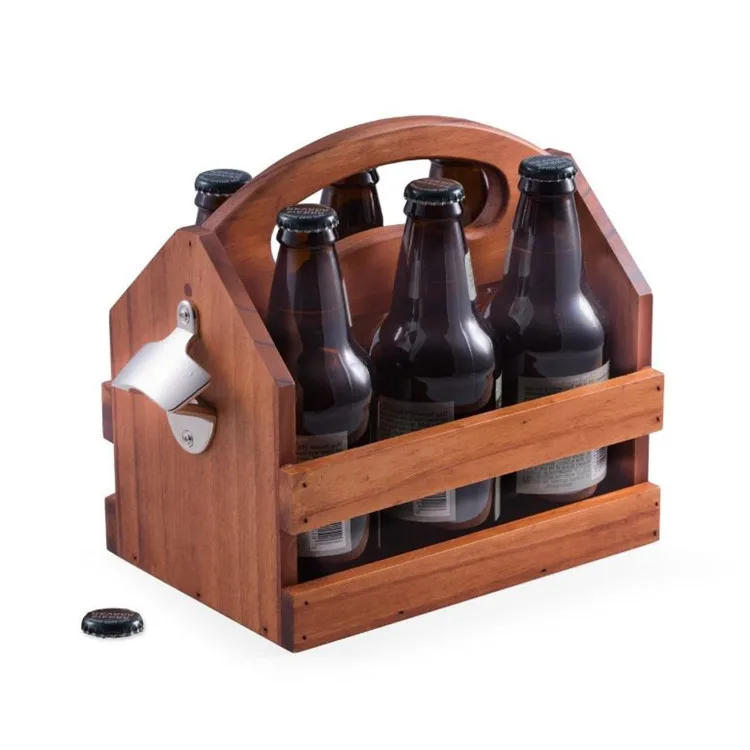 
Bar counter top service decorative portable solid brown coke wooden crate 