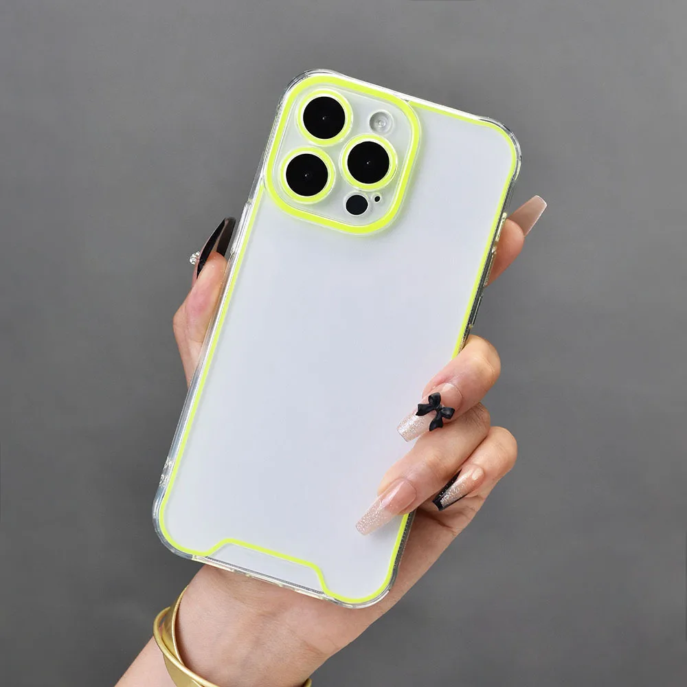 2025 Luminous TPU Cell Phone Case Multi Colors Fluorescent Cell Phone Cover China Wholesale For iPhone 11 12 13 14 15 16 Pro Max