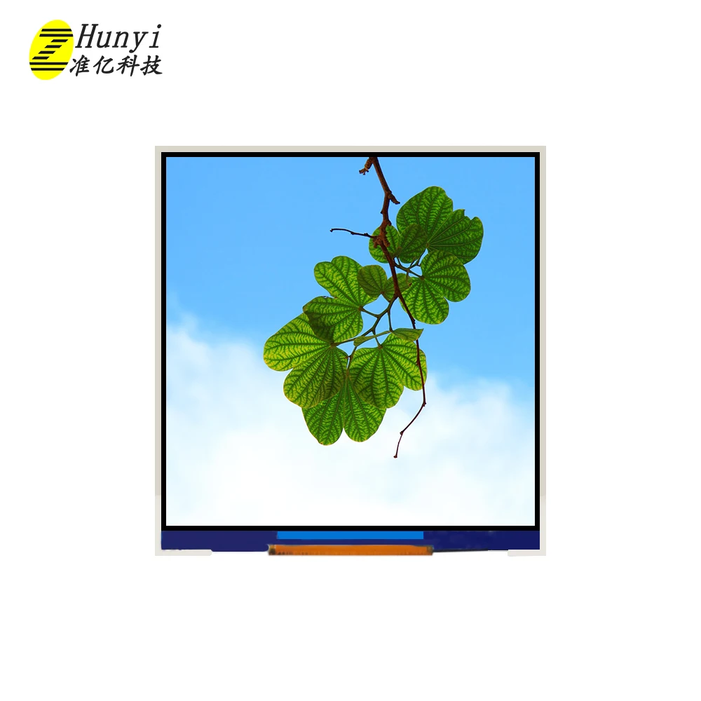 3.4inch square tft lcd 480*480 lcd display spi+rgb/mipi interface normally black 500nits tft lcd
