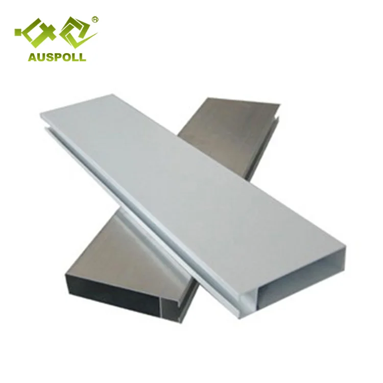 Building Material Decorative Aluminum Baffle Linear Ceiling Profile Square Tube Panel