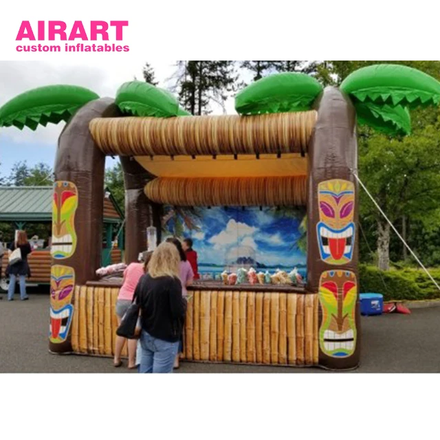 Booth tent style inflatable bar tents/ inflatable TIKI bar