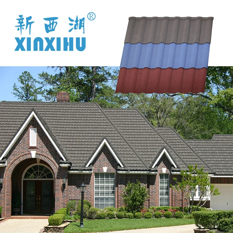
2020 Cheap Slope Roofing Milano Stone Coated Metal Roof Tile in New Zealand 