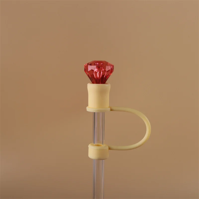 Wholesale 3d Straw Toppers For Tumbers Plastic Straw Topper Charms Wholesale Straw Topper Diamond