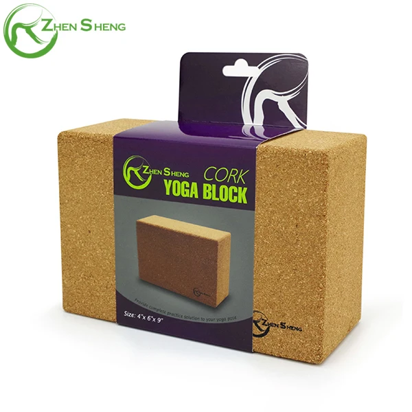 Zhensheng Nature Cork Yoga Block Laser Logo