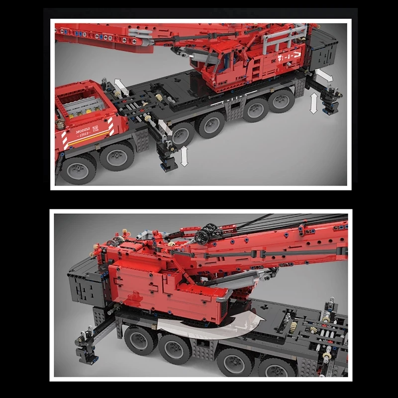 Assembly Brick Toys Kids Birthday Gifts Mould King 17013 Building Bricks Crane Truck Gift Blocks For Children