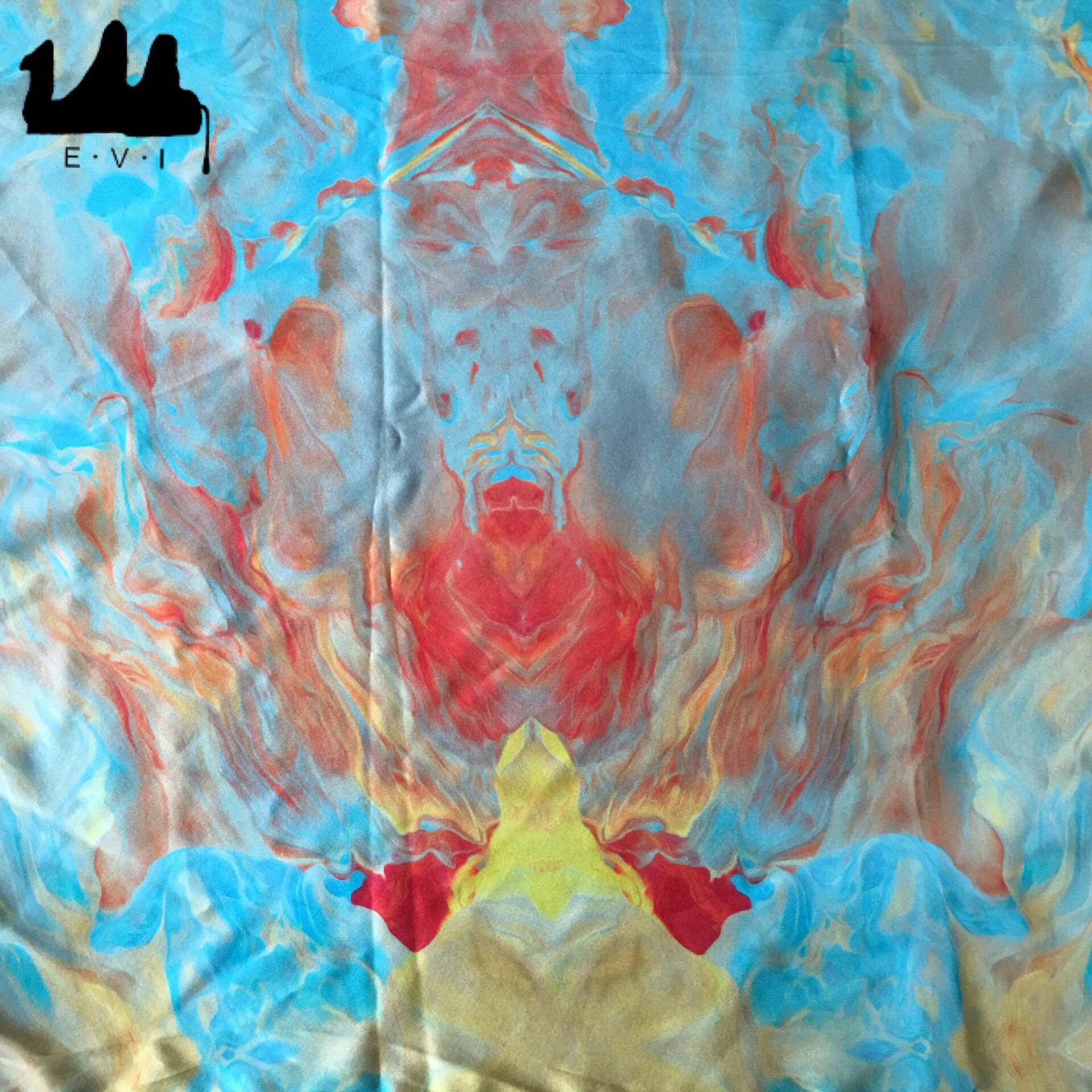 100%  digital printed silk fabric