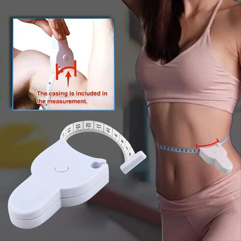 Dropshipping 150cm Durable Retractable Waist Tape Measure Body Measuring Tape For Body Measurements Weight Loss