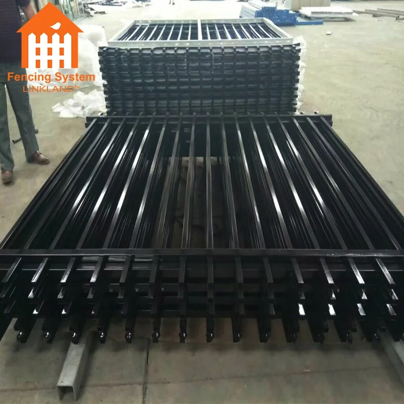 ornamental galvanized wrought iron steel picket fence for garden