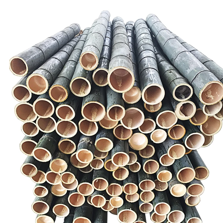 Hot selling eco friendly natural color raw bamboo poles stake in EVEN