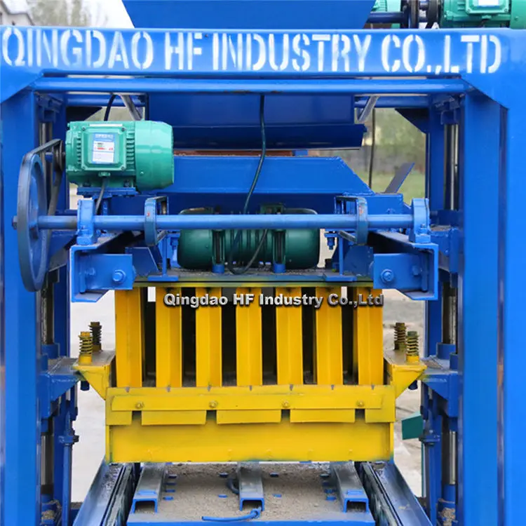 QT4-26 concrete mud brick making machine paver block machinery