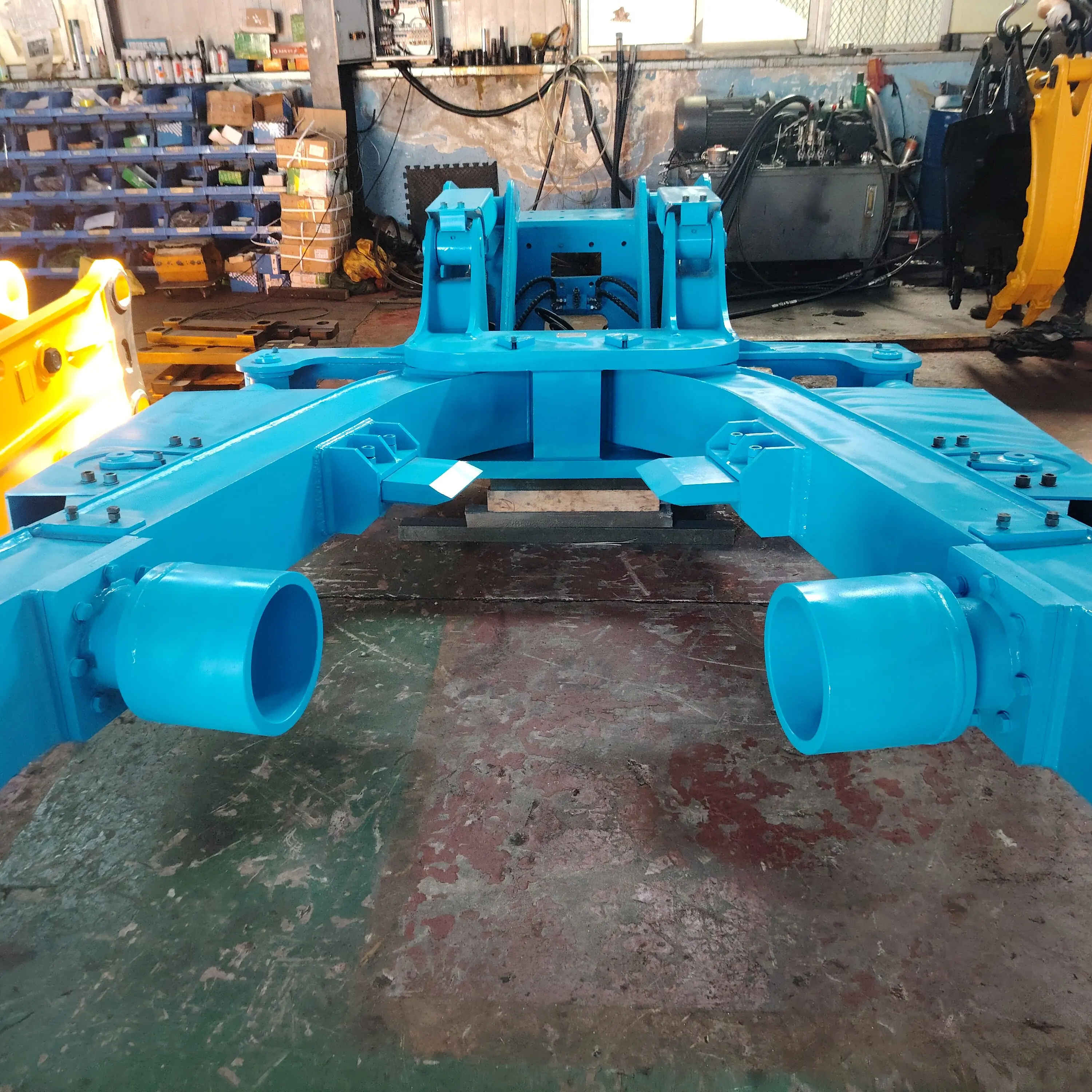 CAT320 Excavator car press frame,car dismantling holding arm with long using lift