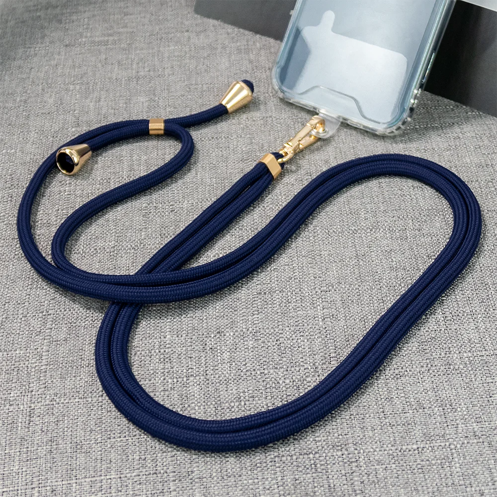 Dacron Neck Cord With Universal Patch Lanyard Strap Phone Holder Credit Card Holder Phone Case Accessories