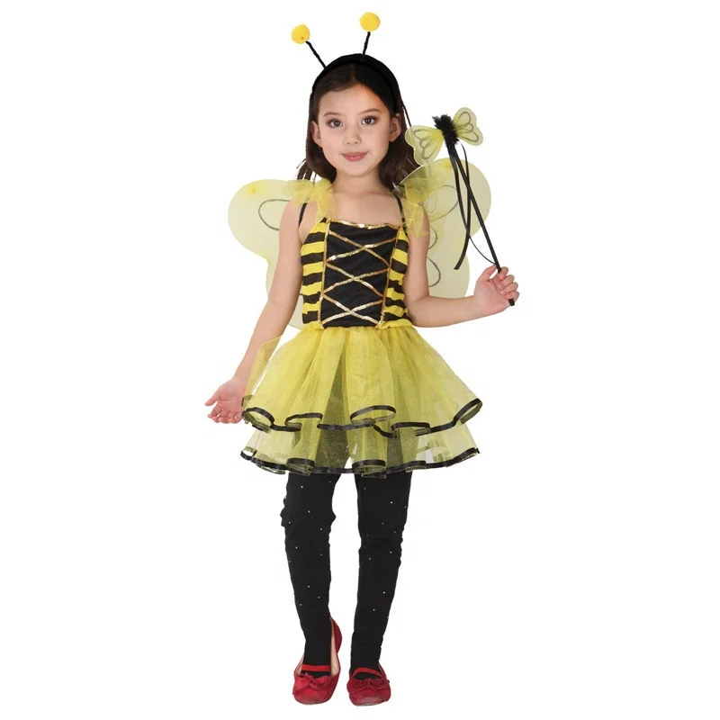 Child Sweet Bee Costume Girls Bumble Bee Halloween Costume