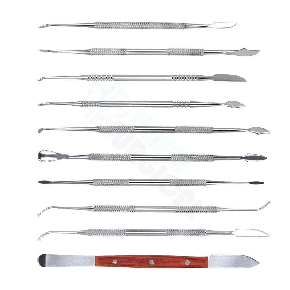 Top Quality Hot Sale NEW 1set Stainless Steel Dental Sculpture Instrument Dental dressing knife Wax knife