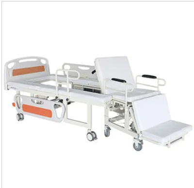 Medical Electric Disabled Elderly Hospital Home Care Nursing Medical Bed With Separate Wheelchair