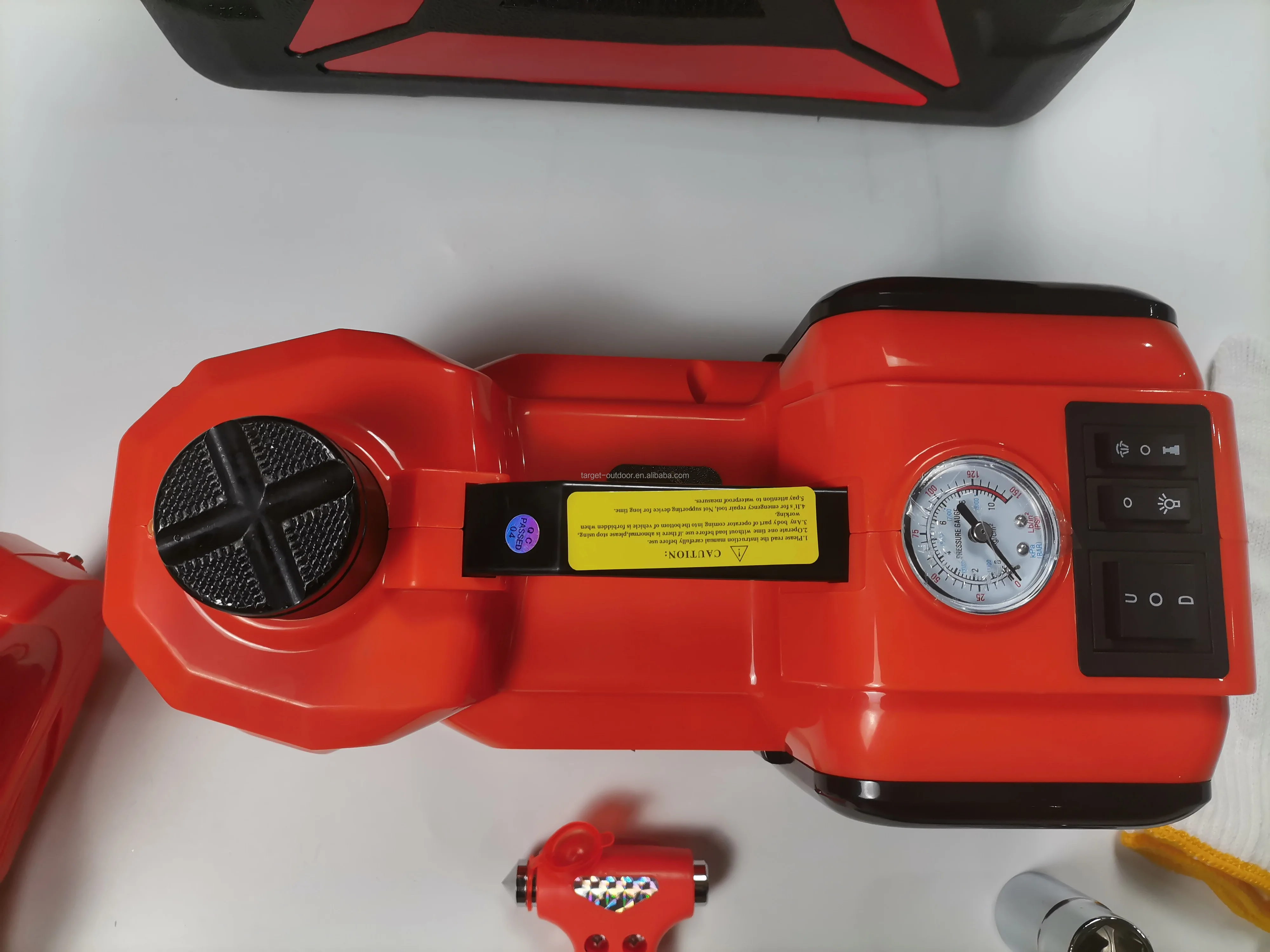 Портативный Электрический домкрат, набор для ремонта автомобиля, уличные спасательные инструменты для гидравлики с воздушным насосом, комплект подъемных инструментов, автомобильные домкраты