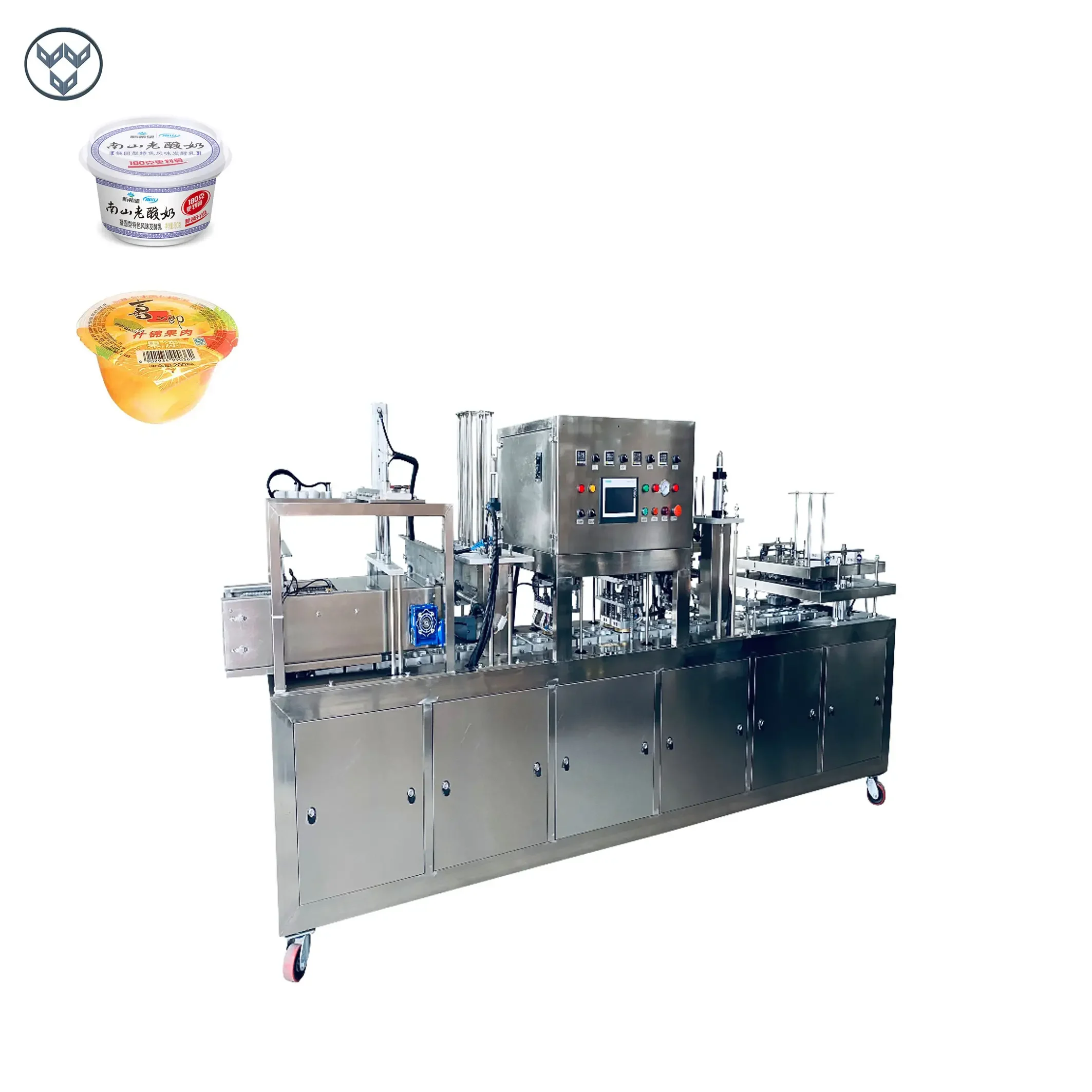 Automatic Sealing Jar Bowl Ice Cream Powder Noodles Plastic Paper Cup Counting and Packing Machine