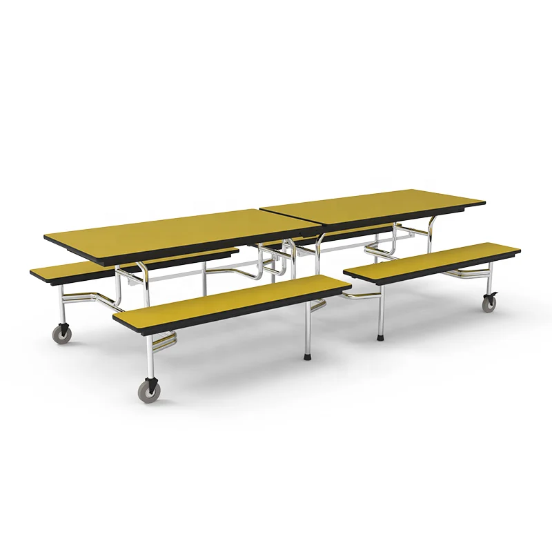 Modern Furniture School Foldable Long Tables School Cafeteria Table Mobile Canteen Table