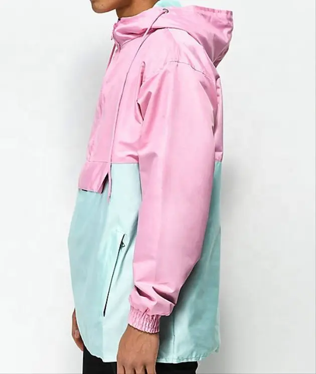 
Slim Fit Nylon Pullover Colors Coaches Jackets Manufacturers Unisex Windbreakers Fitted Great Quality Custom 
