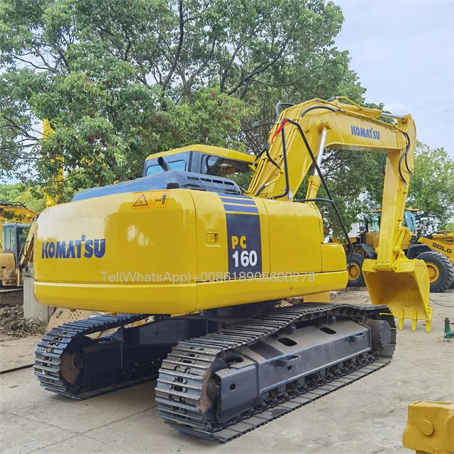 Недорогие Подержанные Экскаваторы Komatsu PC160 по Заводской Цене большой подержанный гусеничный экскаватор 16ton