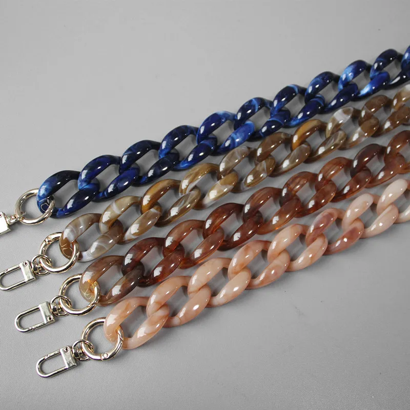 Acrylic Resin Chain Bag Strap for Handbags Women Gold Purse Chains