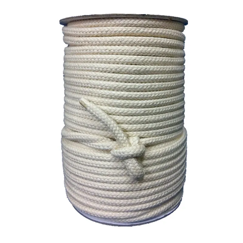 White Braided Twisted BYH Macrame Cheap Rope Cotton Cord 1mm 2mm 3mm 4mm 5mm 6mm 8mm 10mm