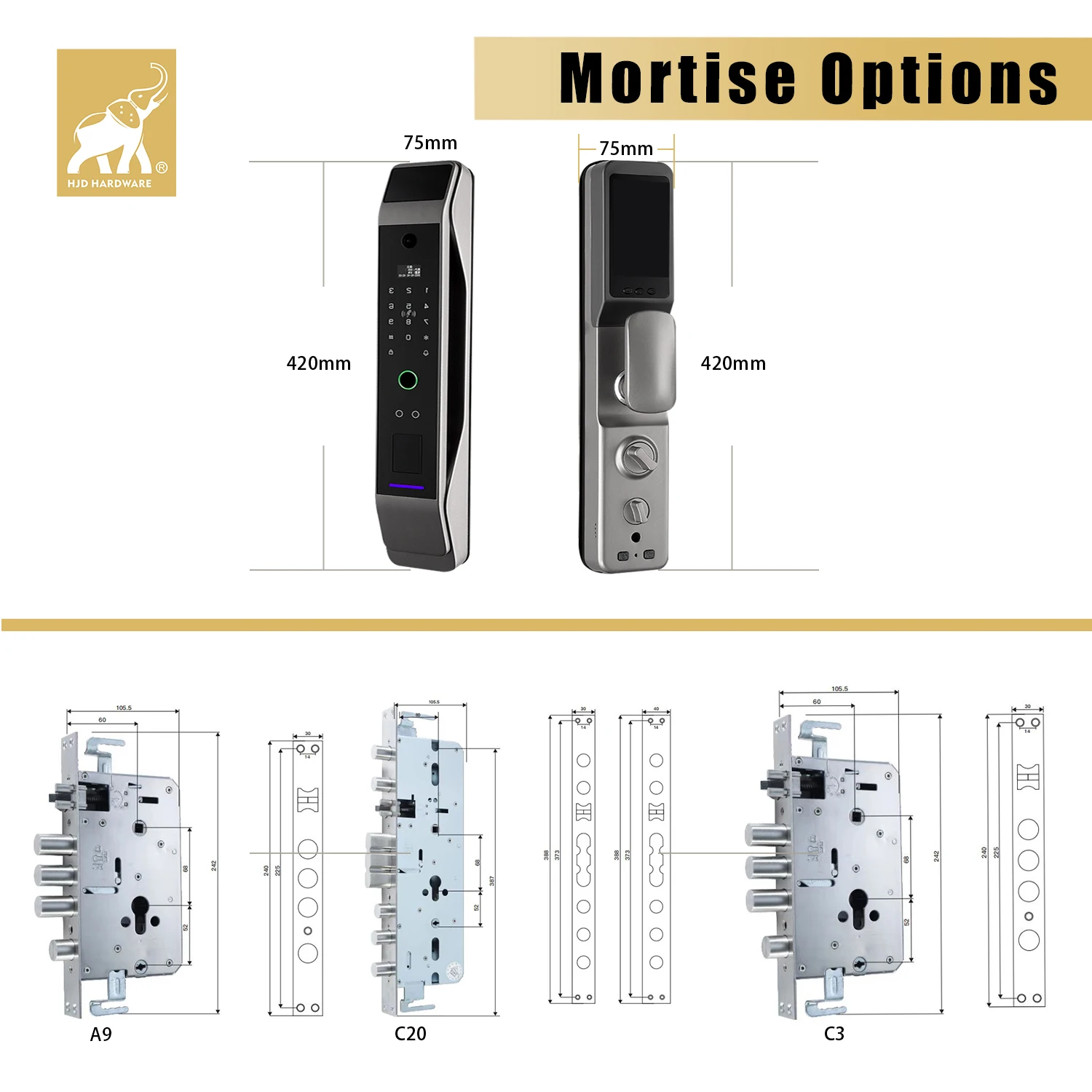 Deadbolt fingerprint digital card gate wood password camera remote control wifi biometric with rfid smart door lock tuya app