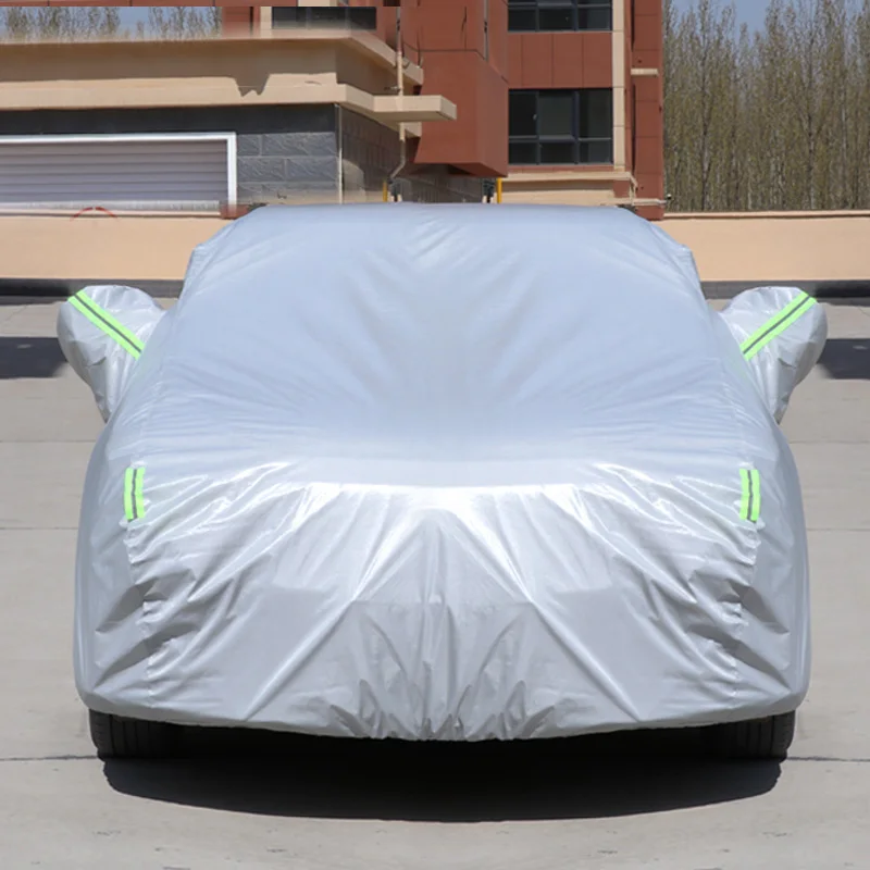 Jutien Small Wholesale Waterproof PEVA Polyester Extra Thick Oxford Cloth Car Covers For Rain Protection Against Rain And Sow