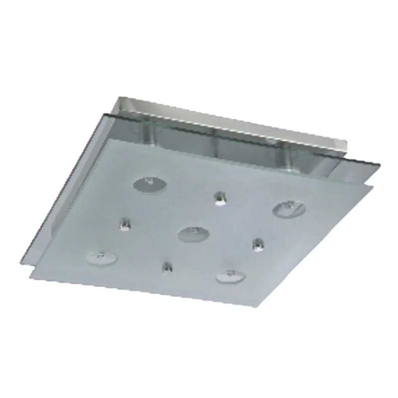 Traditional Ceiling Lamp Stylish led 5*G9 Square Surface Mounted Frosted Glass Ceiling Lighting Bedroom Balcony UL ETL Listed