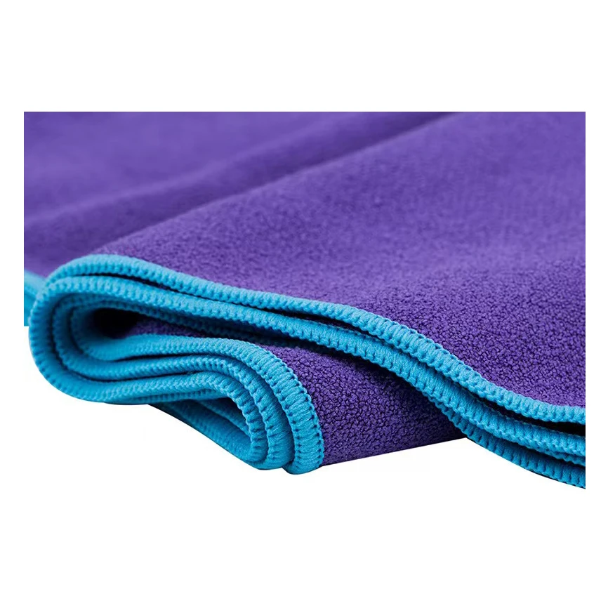 High quality microfiber custom print hot yoga mat gym hand anti slip towel with logo