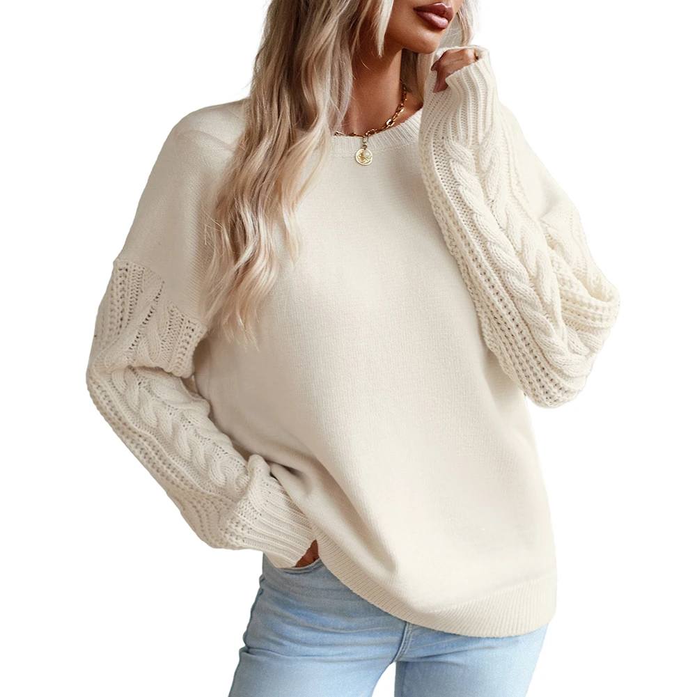 Knitwear Manufacturers Custom Knit Sweater Fall Autumn Winter Knitted Top for Women