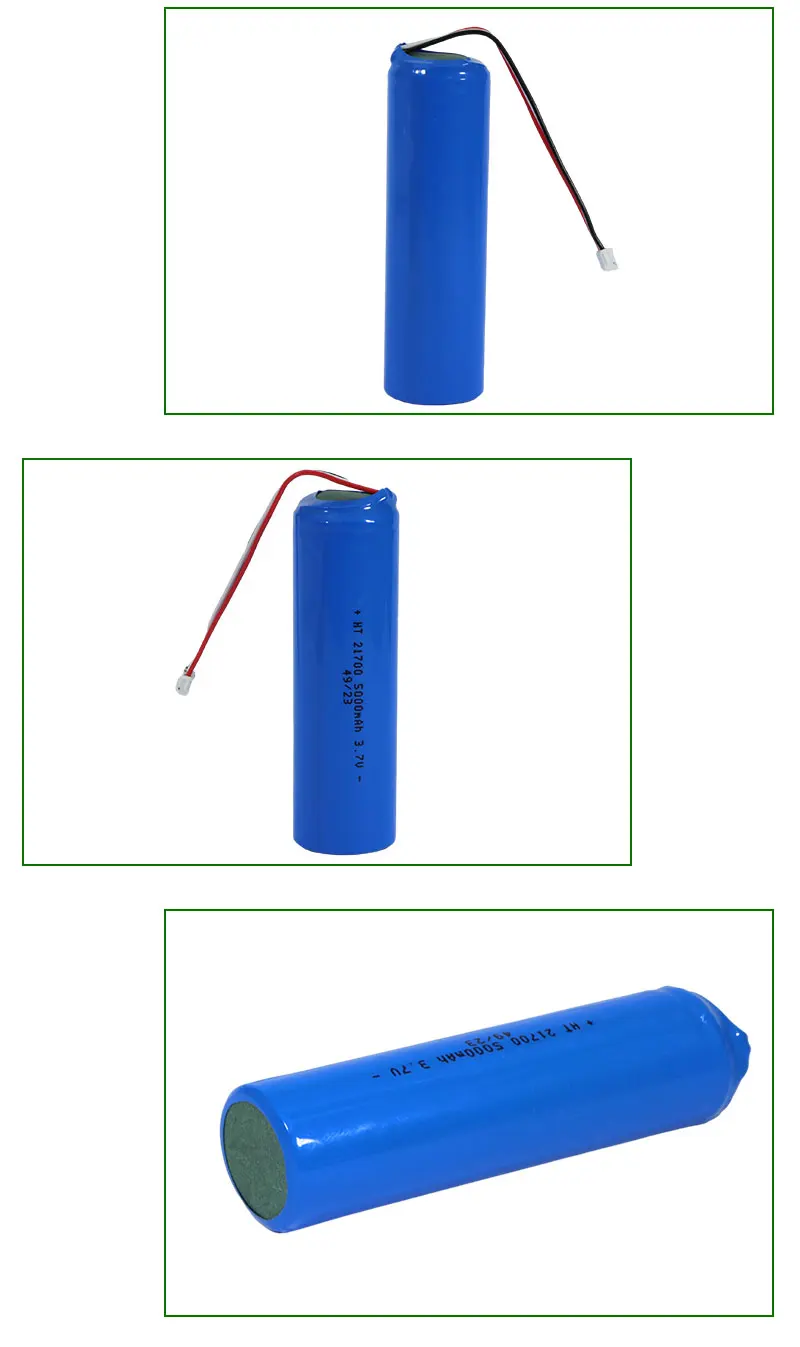 High Quality 21700 5000mAh 3.65V 3.7V Rechargeable Lithium ion Battery Packs with NTC for Medical Equipment