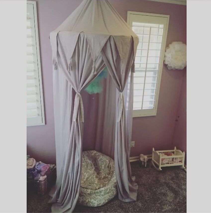 interior chiffon Summer mosquito net kids Bedroom Hanging canopy for room
