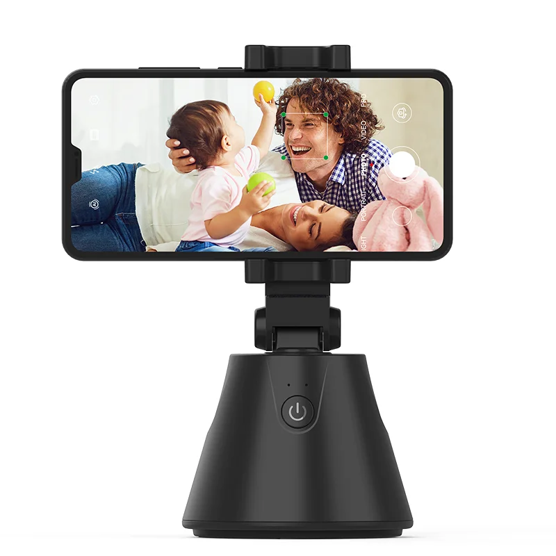 360 Ai Face Tracking Smart Cell Phone Stand Auto Rotation Live Vlog Video Smart Shooting Mobilephone Holder Self Stick