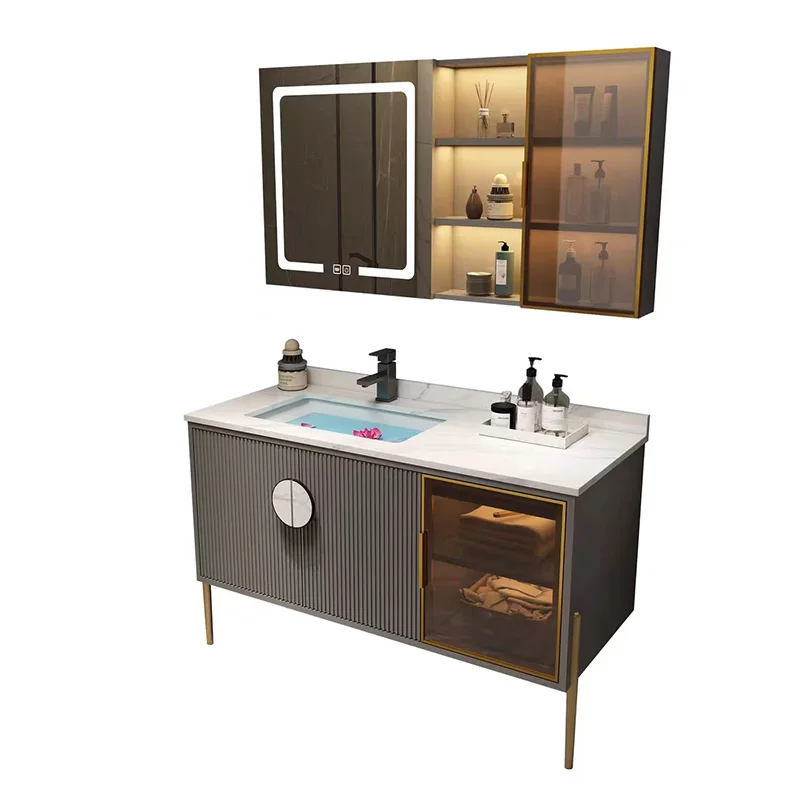 Modern Style Wholesale Made In China Wood Sink Storage Vanity Bathroom Cabinet